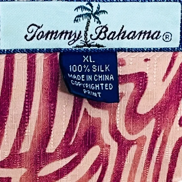 Lot of 2 Silk Hawaiian Tropical Tommy Bahama Button Down Casual Shirts Sz XL